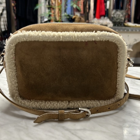 Golden Goose Star Suede and Sherling Crossbody Handbag - Picture 7 of 16